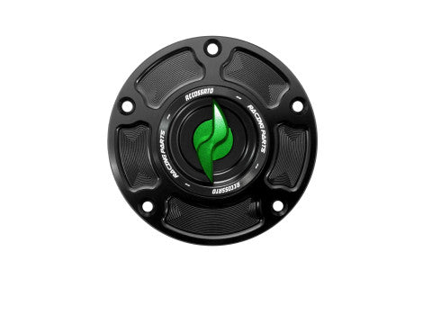 Tank filler cap for MV Agusta motorbikes with quick release machined from billet aluminium