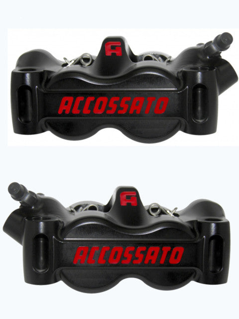Accossato CNC Machined Monoblock Radial Brake Caliper 100mm Wheelbase With Titanium Pistons
