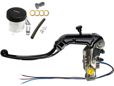 Accossato PRS 19x17-18-19 ABE 61454-Homologated Radial Brake Master Cylinder with Folding Lever and Oil Reservoir Kit Included.