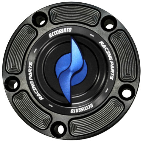 Tank filler cap for Buell EBR 2012 - 2027 motorbikes with quick release machined from billet aluminium