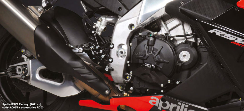 Bonamici Racing Rearsets For Aprilia RSV4 / Tuono V4 (2017 - onwards) - Street Version