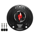 Tank filler cap for Kawasaki motorbikes with quick release machined from billet aluminium