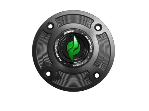 Tank filler cap for Suzuki motorbikes with quick release machined from billet aluminium