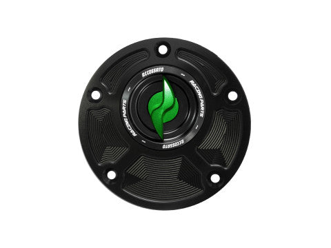 Tank filler cap for MV Agusta motorbikes with quick release machined from billet aluminium