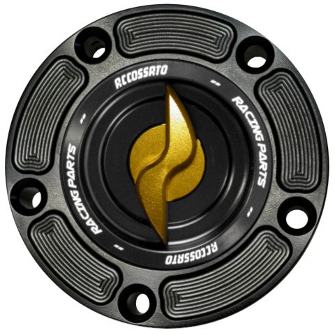 Tank filler cap for Buell EBR 2012 - 2027 motorbikes with quick release machined from billet aluminium