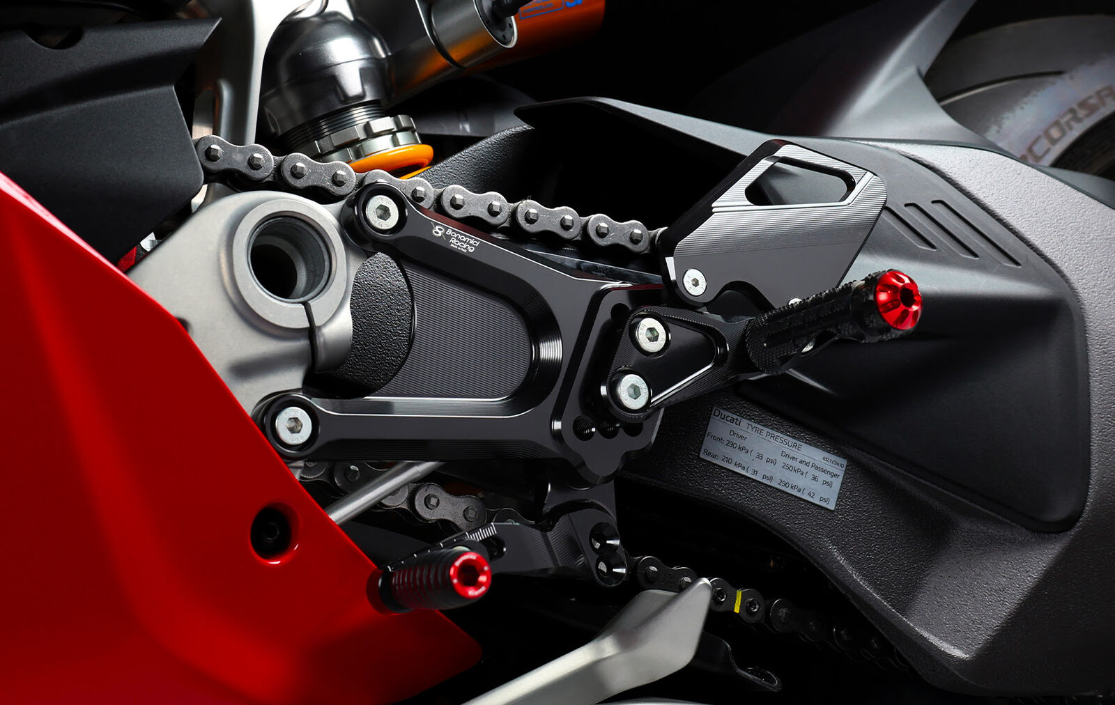 Bonamici Racing Rearsets For Ducati Panigale V4/S (2025 - Onwards)