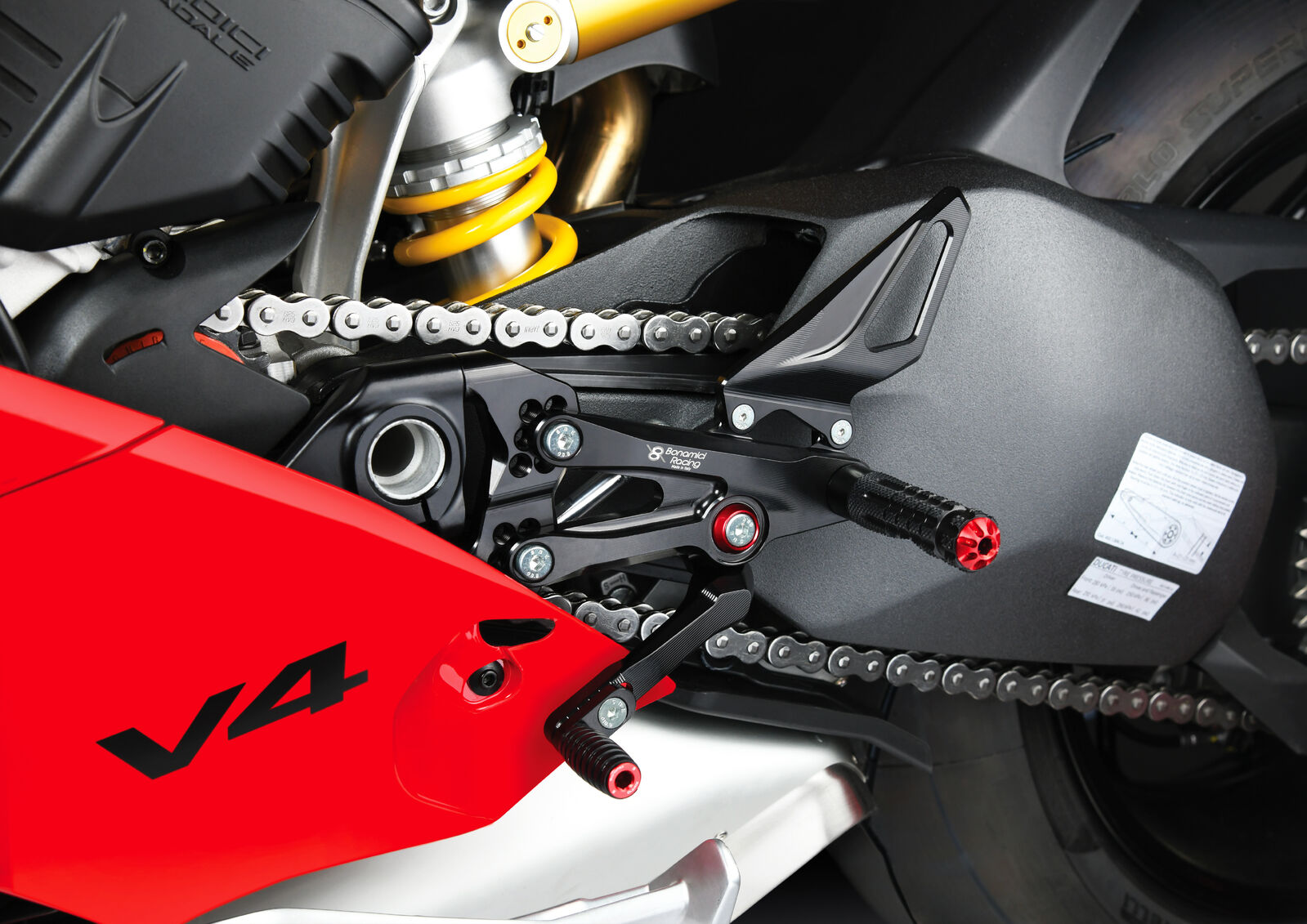 Bonamici Racing Rearsets To Suit Ducati Panigale V4 (2018 - 2024)