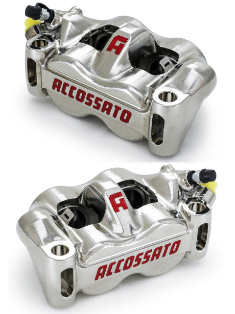 Accossato CNC Machined Monoblock Radial Brake Caliper 100mm Wheelbase With Titanium Pistons