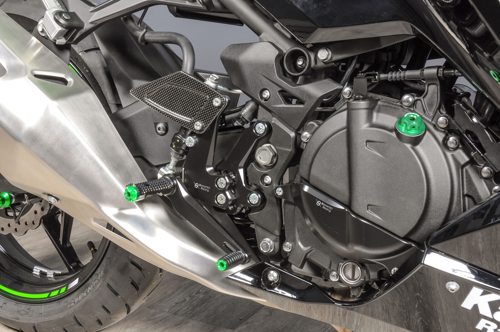 Bonamici Racing Rearsets To Suit Kawasaki Ninja 250 / 400 2018 Onwards