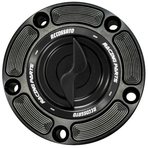 Tank filler cap for Buell EBR 2012 - 2027 motorbikes with quick release machined from billet aluminium