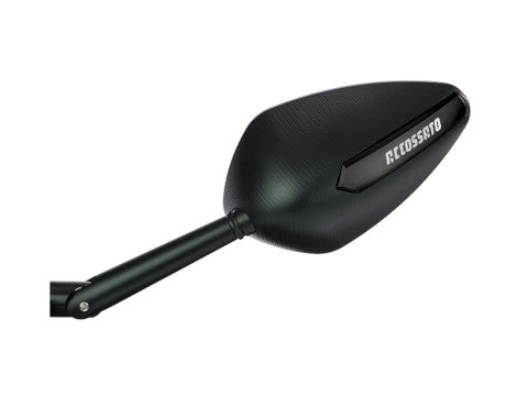 Pair of rearview mirrors with CNC machined colored inserts