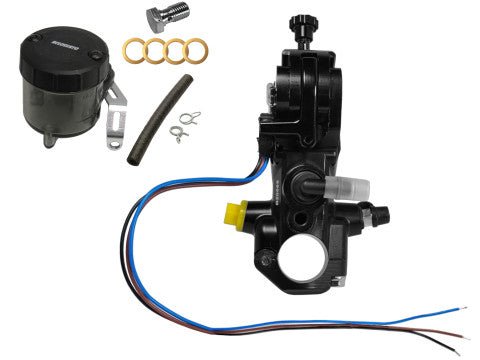 Accossato PRS 19x17-18-19 ABE 61454-Homologated Radial Brake Master Cylinder with Folding Lever and Oil Reservoir Kit Included.