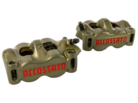 Accossato CNC Machined Monoblock Radial Brake Caliper 100mm Wheelbase With Titanium Pistons