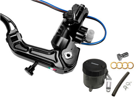 Accossato PRS 19x17-18-19 ABE 61454-Homologated Radial Brake Master Cylinder with Folding Lever and Oil Reservoir Kit Included.