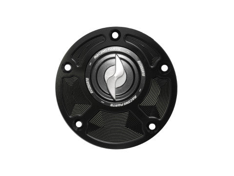 Tank filler cap for MV Agusta motorbikes with quick release machined from billet aluminium