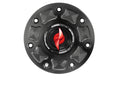Tank filler cap for Kawasaki motorbikes with quick release machined from billet aluminium